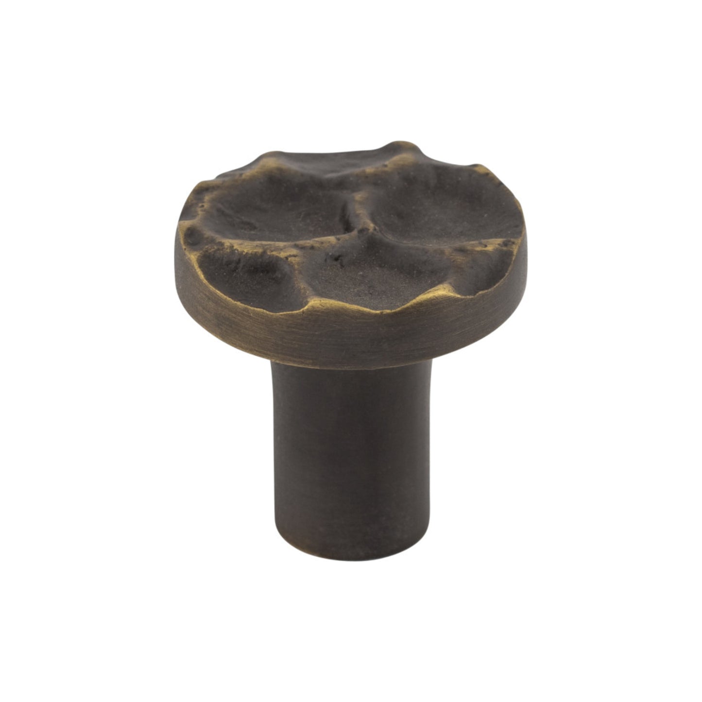 TOP KNOBS TK295BA Cobblestone 1 1/8" Diameter Round Knob - Brass Antique