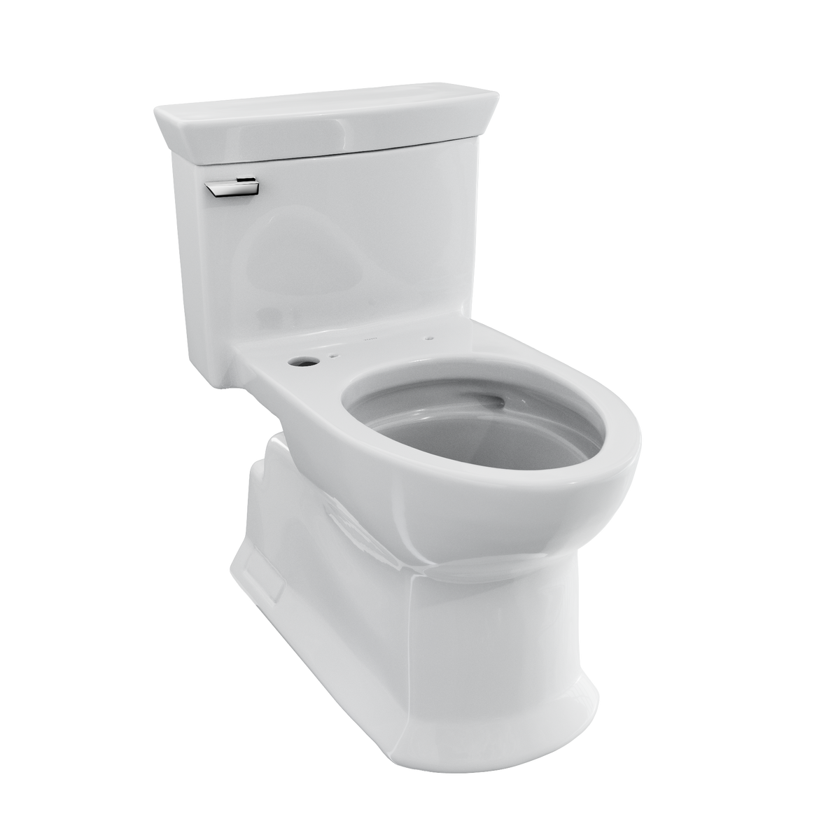 TOTO CST964CEFGAT40#01 Soiree One Piece Elongated 1.28 Gpf Universal Height Skirted Toilet With Cefiontect - Cotton White