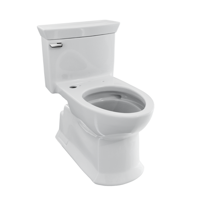 TOTO CST964CEFGAT40#01 Soiree One Piece Elongated 1.28 Gpf Universal Height Skirted Toilet With Cefiontect - Cotton White