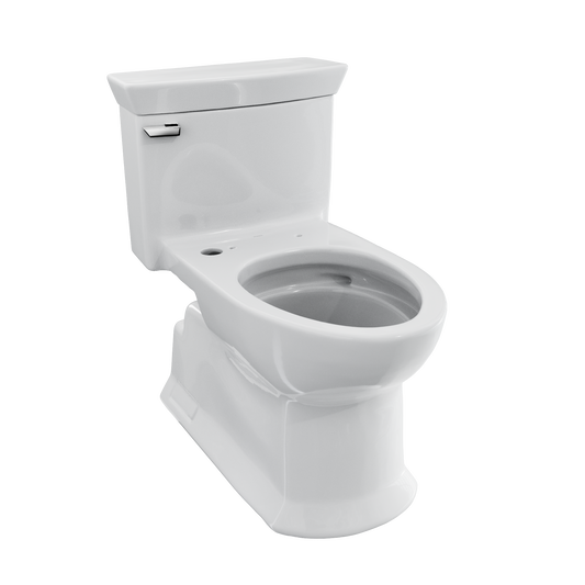 TOTO CST964CEFGAT40#01 Soiree One Piece Elongated 1.28 Gpf Universal Height Skirted Toilet With Cefiontect - Cotton White