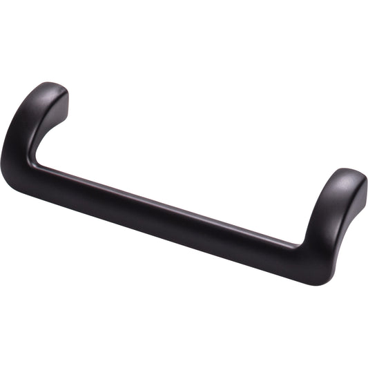 TOP KNOBS TK951BLK Kentfield 5 1/16" Center to Center Drop Handle , Flat Black