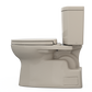 TOTO MS474124CUFG#03 Vespin II 1G Two-Piece Elongated 1.0 GPF Universal Height Toilet with CEFIONTECT and SS124 SoftClose Seat , Bone