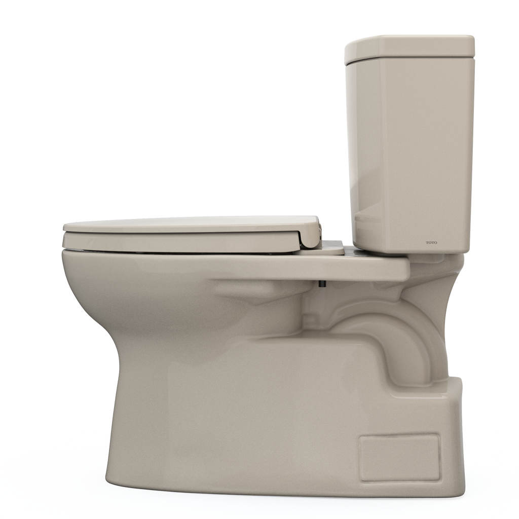 TOTO MS474124CUFG#03 Vespin Ii 1G Two-Piece Elongated 1.0 Gpf Universal Height Toilet With Cefiontect And Ss124 Softclose Seat - Bone