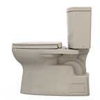 TOTO MS474124CUFG#03 Vespin Ii 1G Two-Piece Elongated 1.0 Gpf Universal Height Toilet With Cefiontect And Ss124 Softclose Seat - Bone