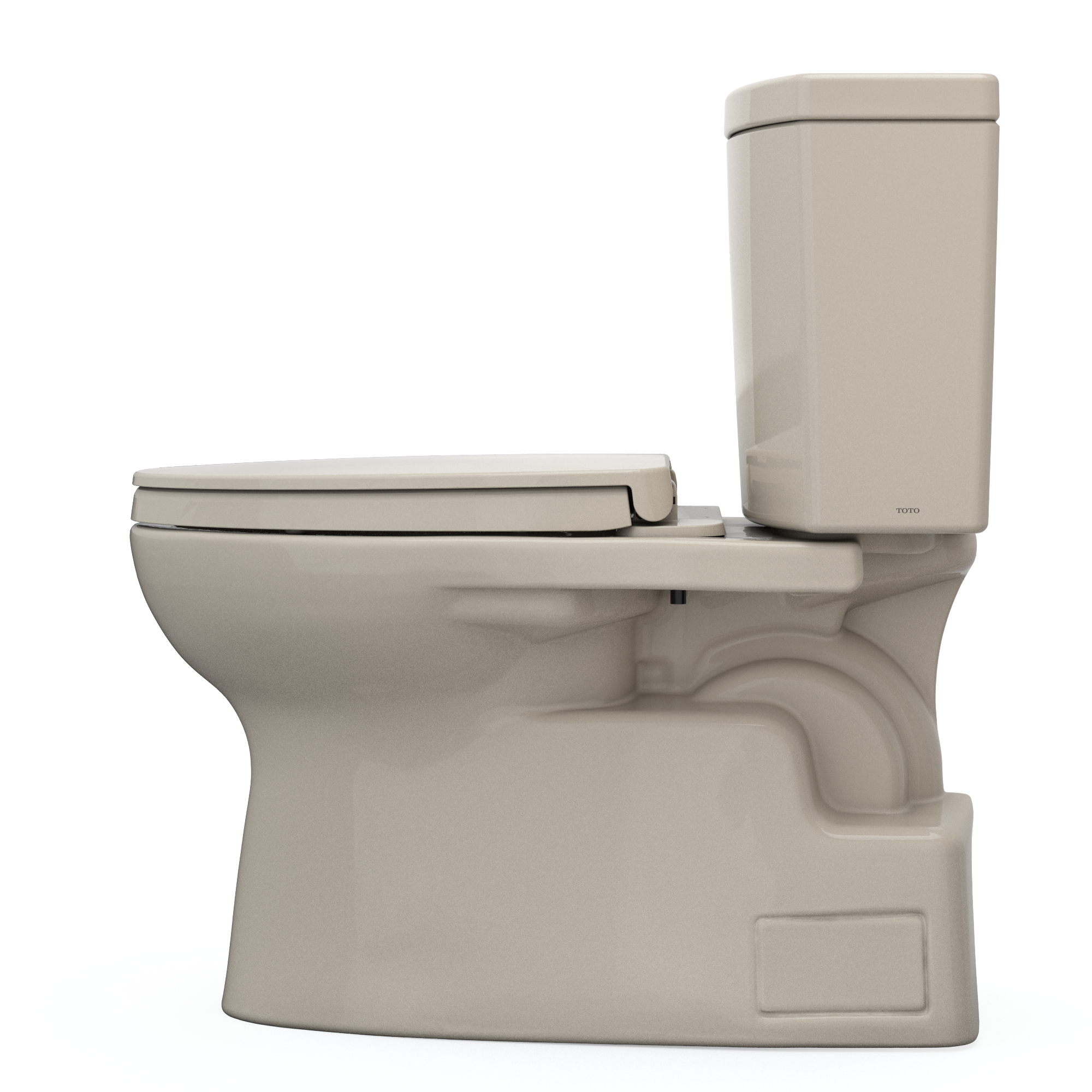 TOTO MS474124CUFG#03 Vespin Ii 1G Two-Piece Elongated 1.0 Gpf Universal Height Toilet With Cefiontect And Ss124 Softclose Seat - Bone