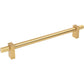 JEFFREY ALEXANDER 698-18BG Larkin Knurled Ends 18" Center-to-Center Appliance Pull - Brushed Gold