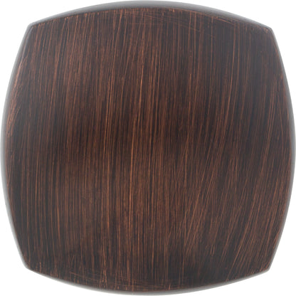 JEFFREY ALEXANDER 278L-DBAC Audrey 1-3/8" Diameter Square Knob - Brushed Oil Rubbed Bronze
