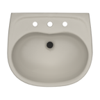 TOTO LHT241.8G#03 Supreme Oval Wall-Mount Bathroom Sink With Cefiontect And Shroud For 8 Inch Center Faucets - Bone