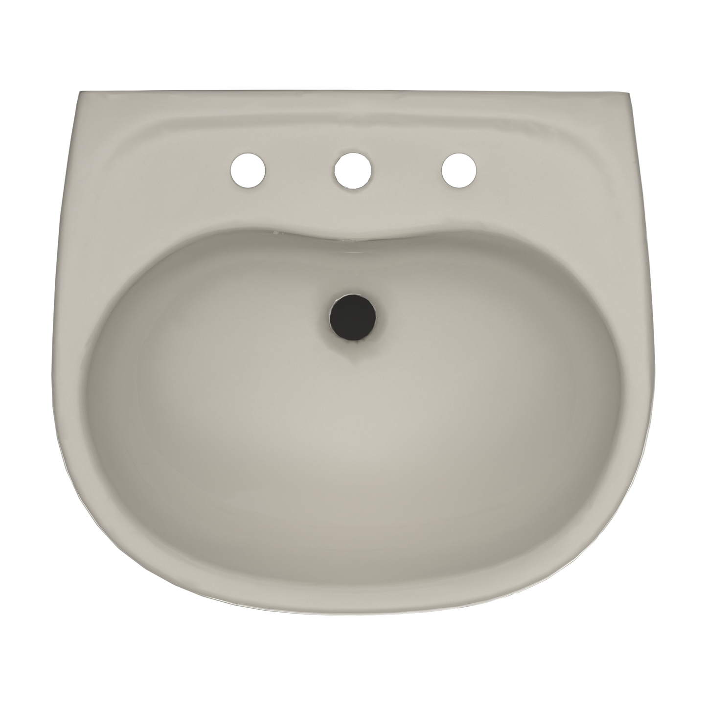 TOTO LHT241.8G#03 Supreme Oval Wall-Mount Bathroom Sink With Cefiontect And Shroud For 8 Inch Center Faucets - Bone
