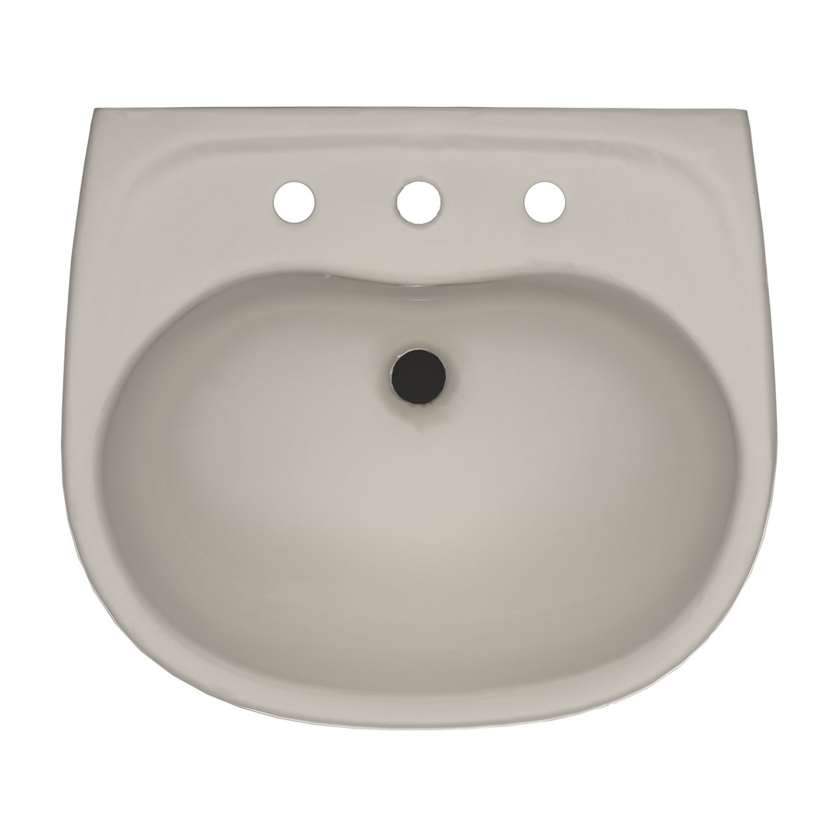 TOTO LHT241.8G#03 Supreme Oval Wall-Mount Bathroom Sink With Cefiontect And Shroud For 8 Inch Center Faucets - Bone