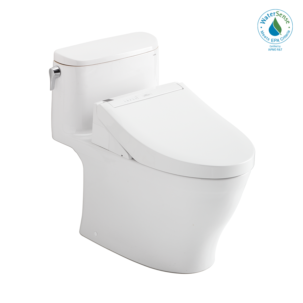 TOTO MW6423084CUFG#01 Washlet+ Nexus 1G One-Piece Elongated 1.0 Gpf Toilet And Washlet C5 Bidet Seat - Cotton White