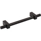 JEFFREY ALEXANDER 698-128MB Larkin Knurled Ends 128 mm Center-to-Center Bar Pull - Matte Black