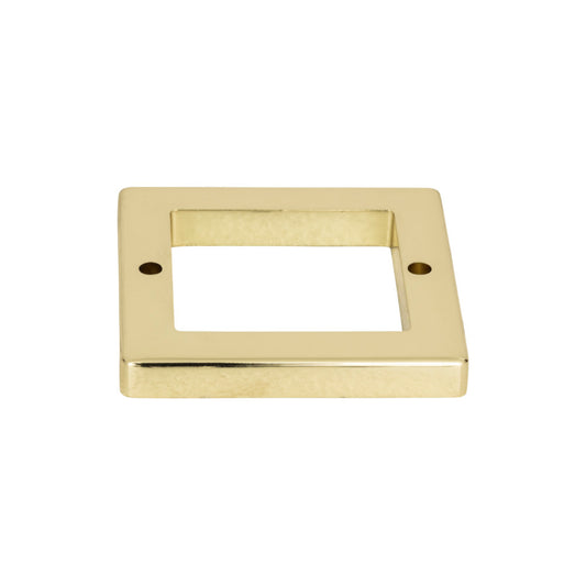 ATLAS 393-FG Tableau Square Pull Backplate , French Gold