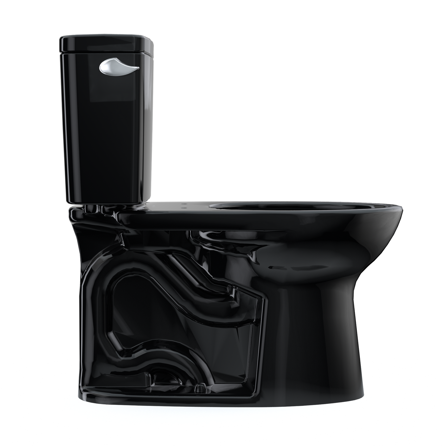 TOTO CST776CEF#51 Drake Two-Piece Elongated 1.28 GPF Universal Height TORNADO FLUSH Toilet , Ebony