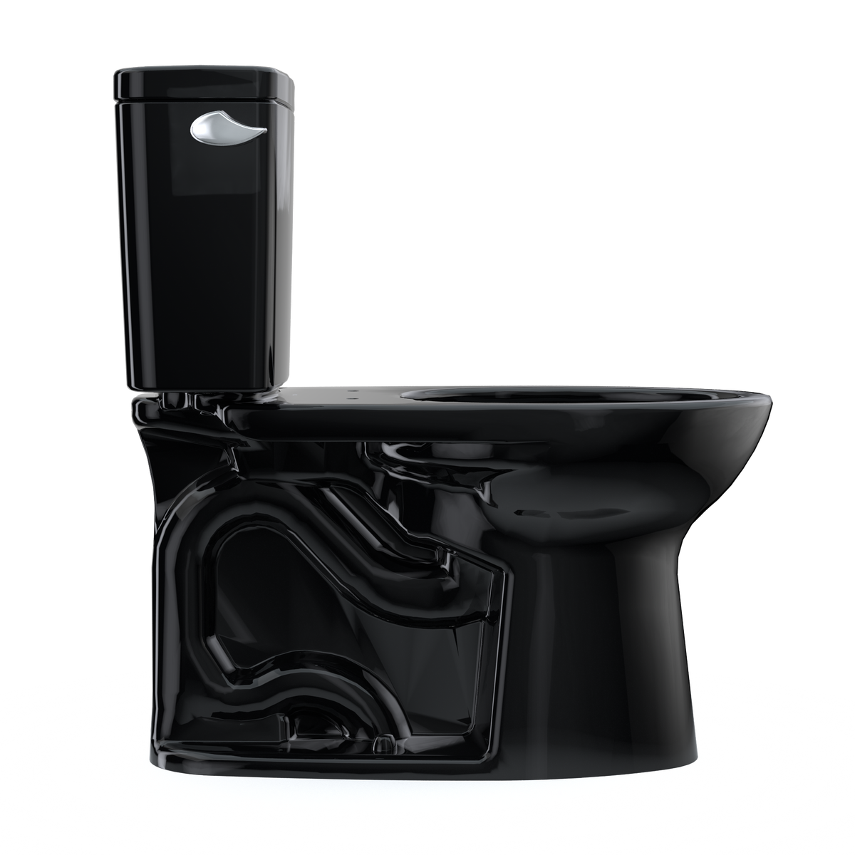 TOTO CST776CE#51 Drake Two-Piece Elongated 1.28 Gpf Tornado Flush Toilet - Ebony