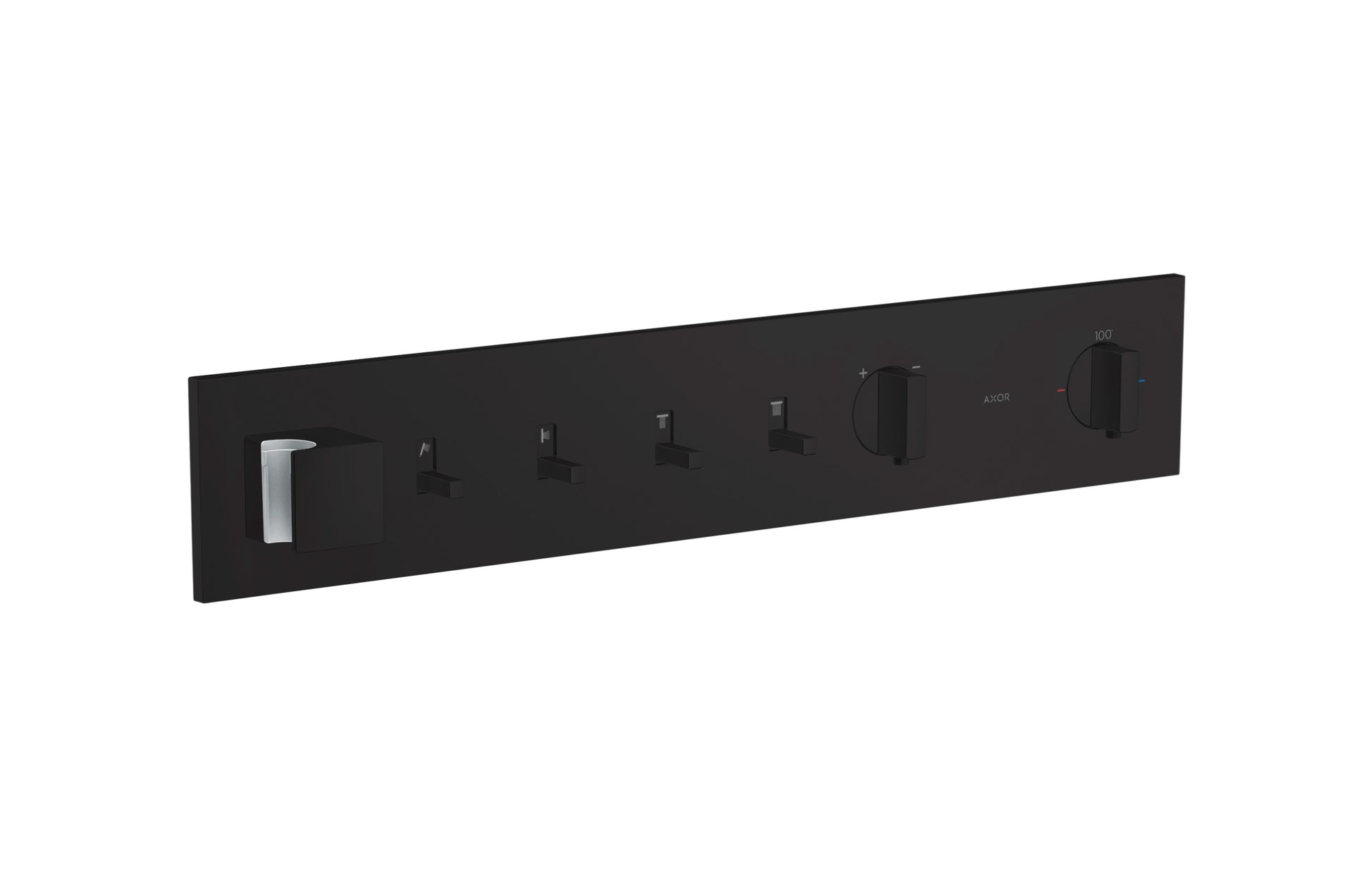 AXOR 12573671 ShowerComposition Thermostatic Module Trim for 4 Functions - Matte Black