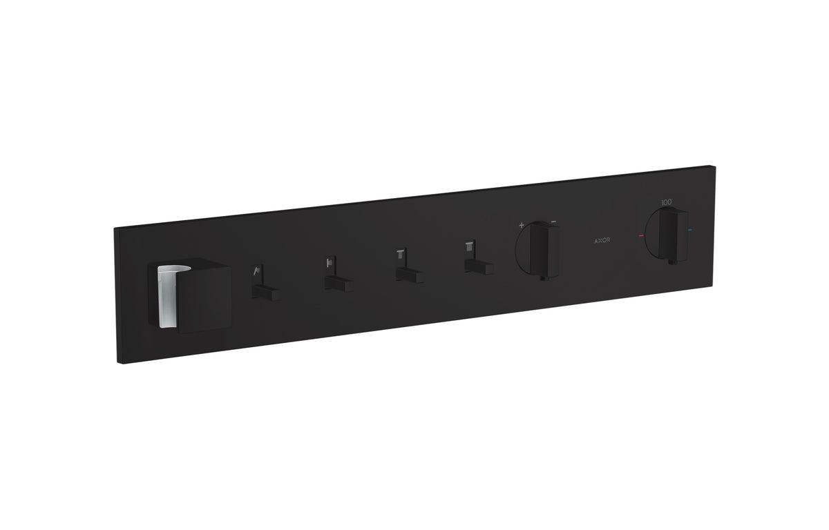AXOR 12573671 ShowerComposition Thermostatic Module Trim for 4 Functions - Matte Black
