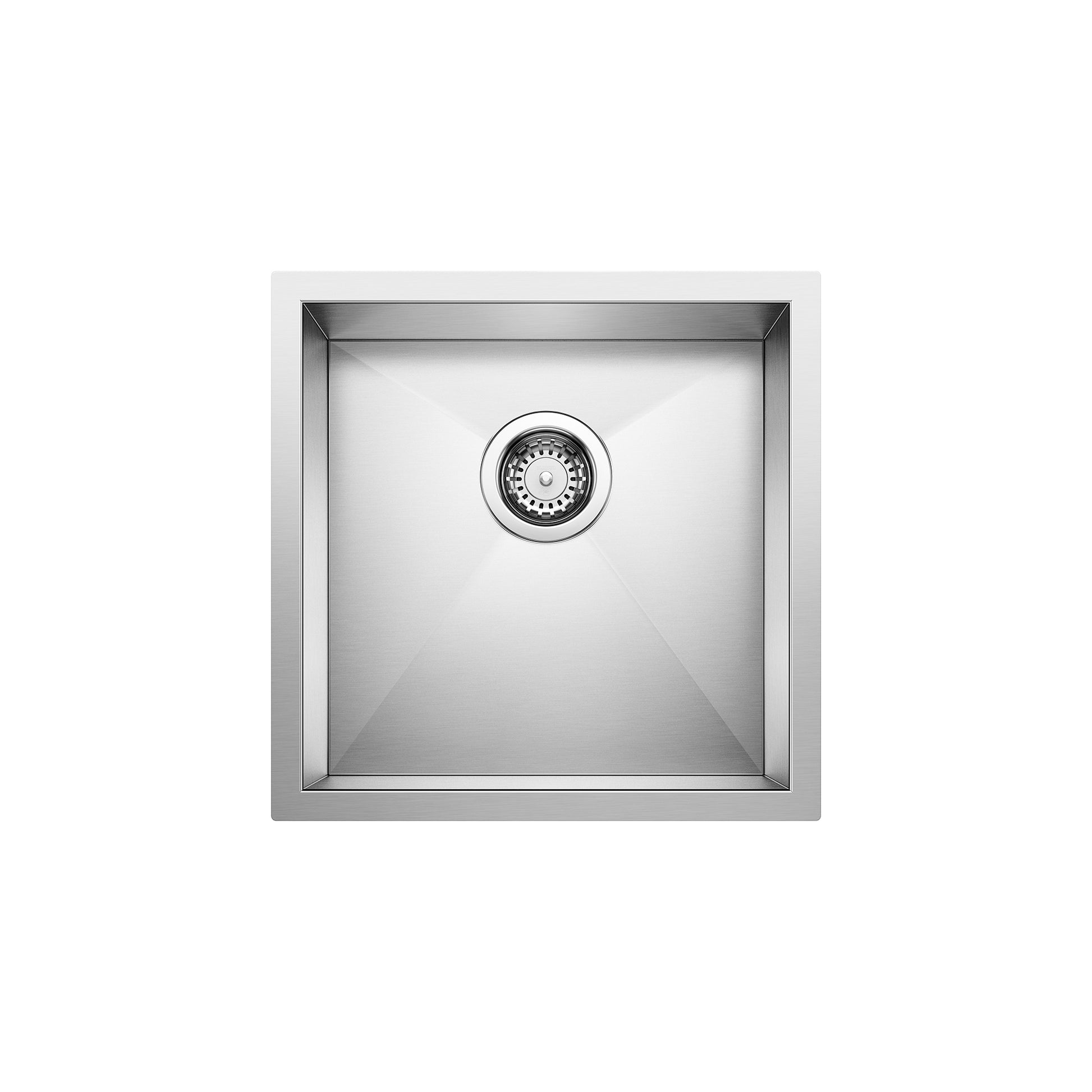 BLANCO 443049 Quatrus Quatrus R0 17" Stainless Steel Undermount Bar Sink in Satin Polish