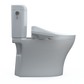 TOTO MW4363074CEMFGN#01 WASHLET+ Aquia IV Cube Two-Piece Elongated Dual Flush 1.28 and 0.9 GPF Toilet with C2 Bidet Seat , Cotton White