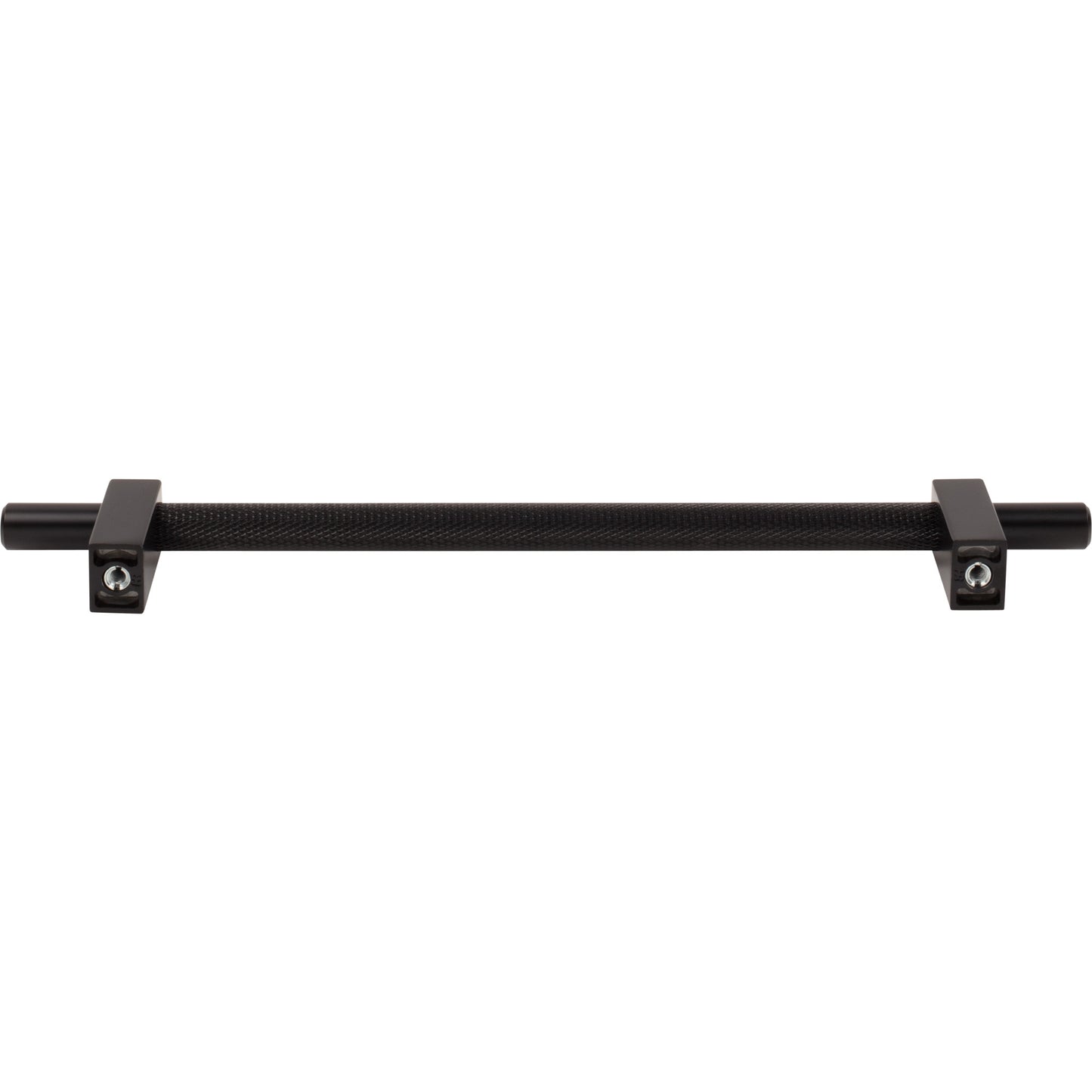 JEFFREY ALEXANDER 598-192MB Larkin Knurled Center 192 mm Center-to-Center Bar Pull - Matte Black