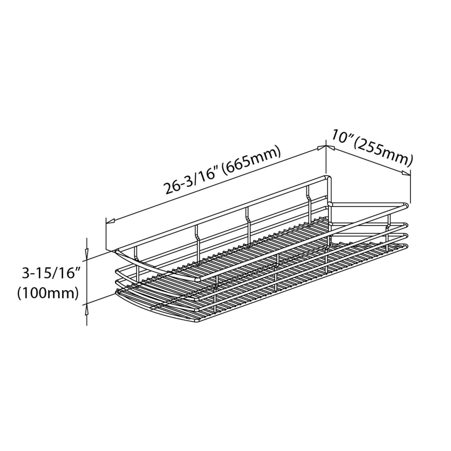 HARDWARE RESOURCES CS-ES360 Easy 360 Lazy Susan Rotating Corner Organizer - Polished Chrome