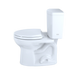 TOTO CST453CUFG#03 Drake II 1G Two-Piece Round 1.0 GPF Universal Height Toilet with CEFIONTECT , Bone