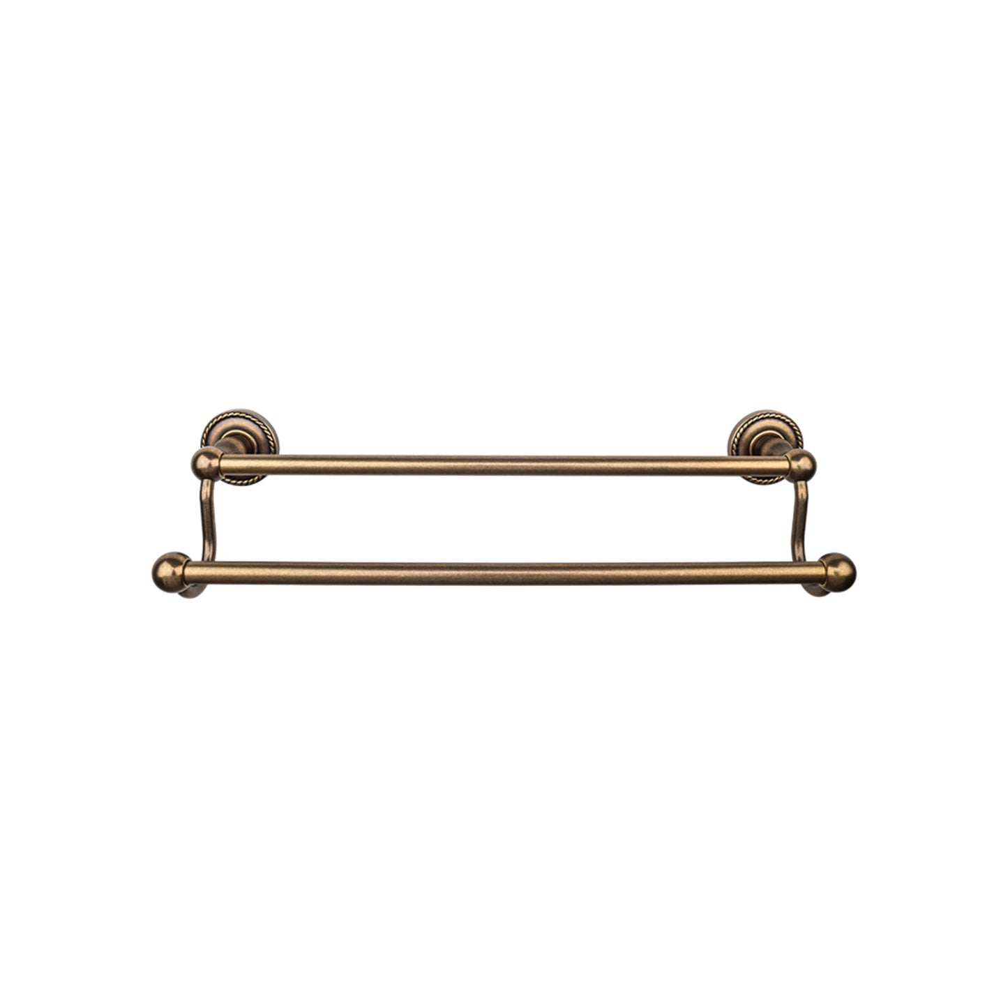 TOP KNOBS ED11GBZF TOP BATH (R) Edwardian Bath Double 32 1/2" Wall Mounted Towel Bar - German Bronze