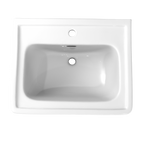 TOTO LPT532N#01 Promenade 24" X 19-1/4" Rectangular Pedestal Bathroom Sink For Single Hole Faucets - Cotton White