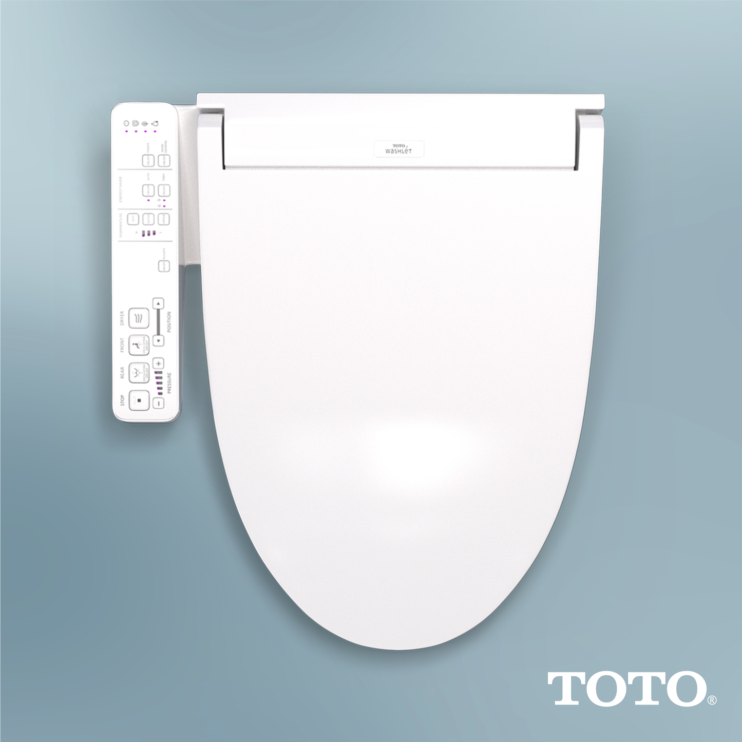TOTO SW3024#01 Washlet Kc2 Electronic Bidet Toilet Seat With Heated Seat And Softclose Lid - Cotton White