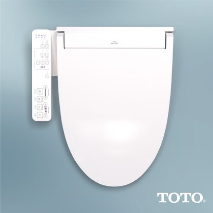 TOTO SW3024#01 Washlet Kc2 Electronic Bidet Toilet Seat With Heated Seat And Softclose Lid - Cotton White