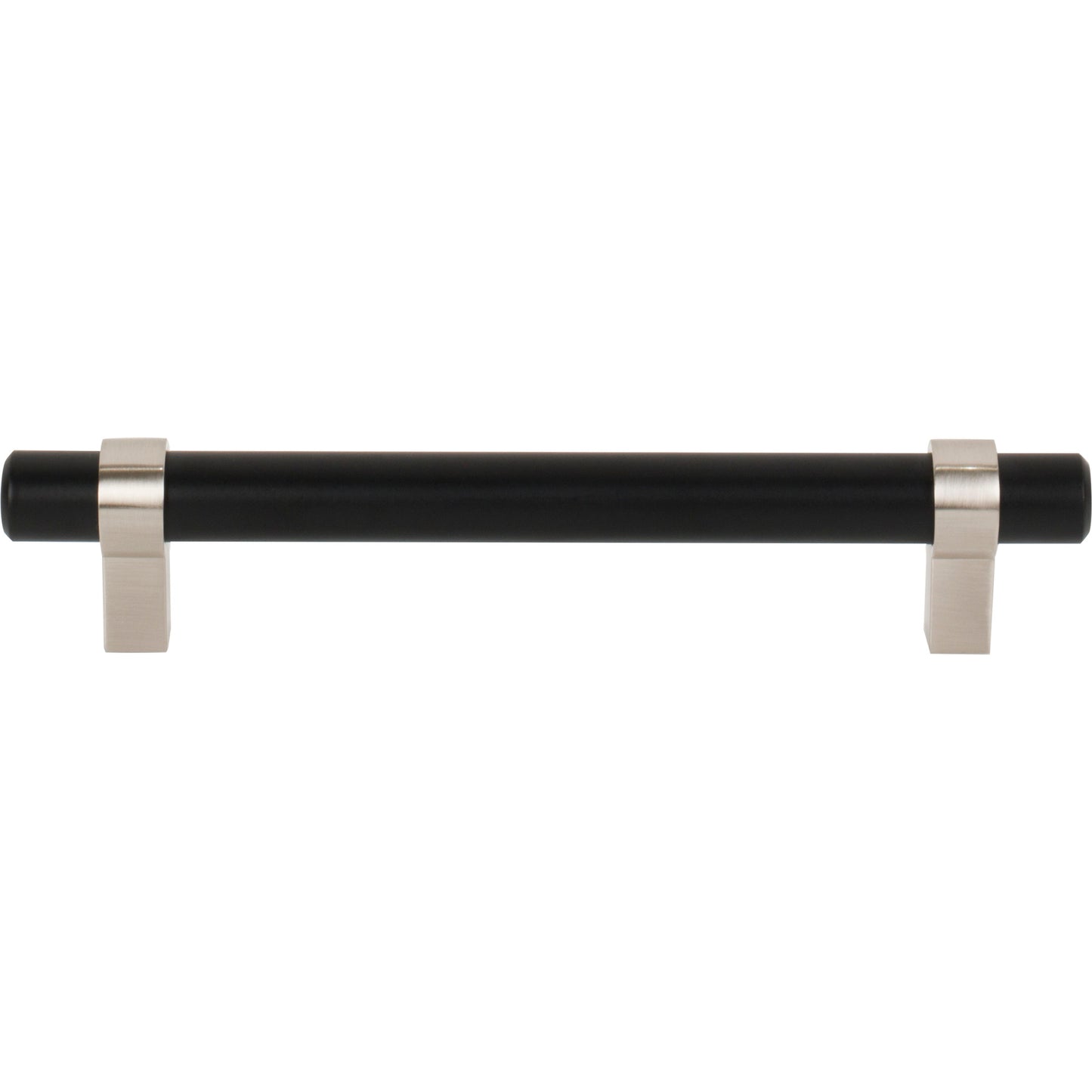 JEFFREY ALEXANDER 5128MBSN Key Grande 128 mm Center-to-Center Bar Pull - Matte Black w/Satin Nickel