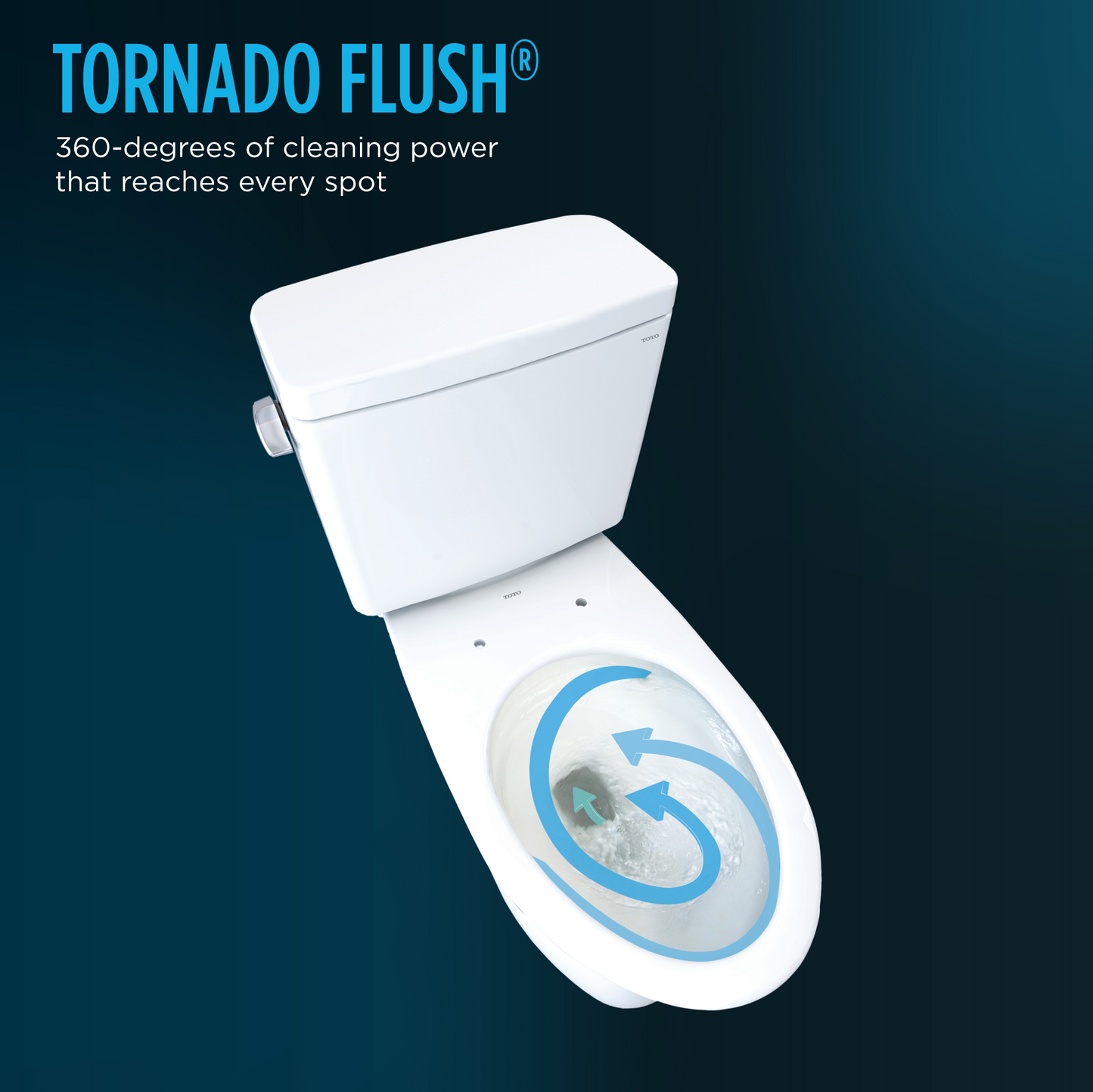 TOTO CST775CSFG#03 Drake Two-Piece Round 1.6 GPF Universal Height TORNADO FLUSH Toilet with CEFIONTECT , Bone