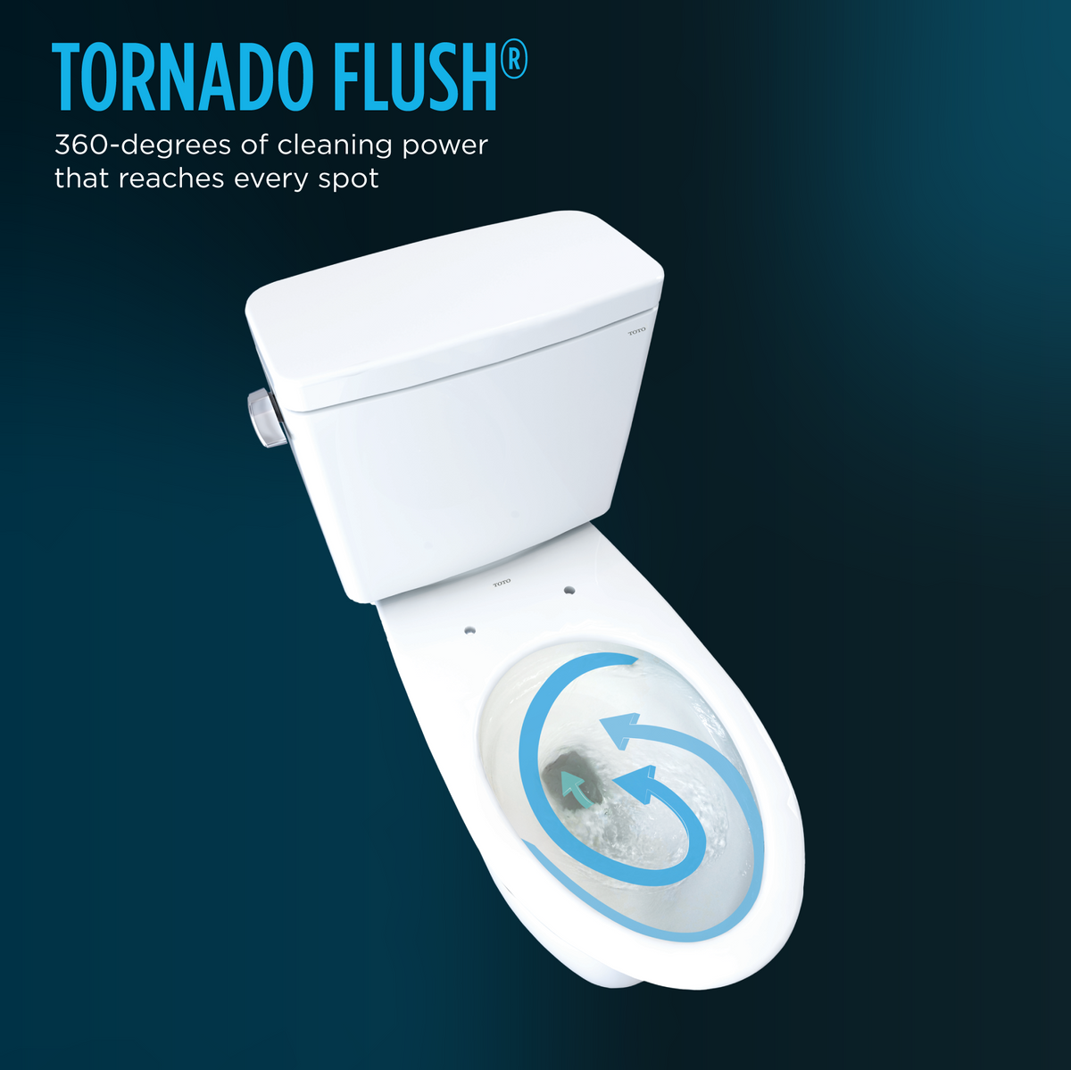TOTO CST776CEFG.10#01 Drake Two-Piece Elongated 1.28 Gpf Universal Height Tornado Flush Toilet With Cefiontect And 10 Inch Rough-In - Cotton White