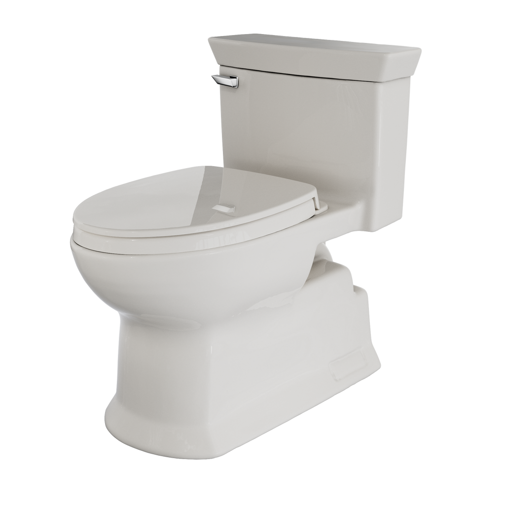 TOTO MS964124CEFG#11 Soiree One Piece Elongated 1.28 Gpf Universal Height Skirted Toilet With Cefiontect - Colonial White