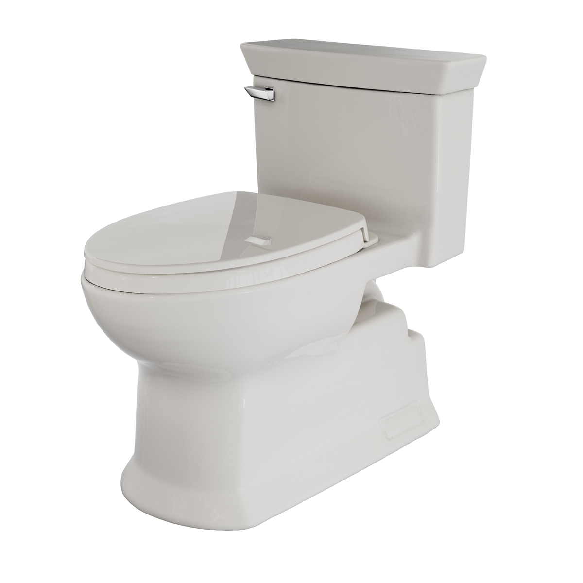 TOTO MS964124CEFG#11 Soiree One Piece Elongated 1.28 Gpf Universal Height Skirted Toilet With Cefiontect - Colonial White
