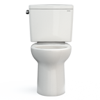 TOTO CST776CSFG#11 Drake  Two-Piece Elongated 1.6 Gpf Universal Height Tornado Flush Toilet With Cefiontect - Colonial White