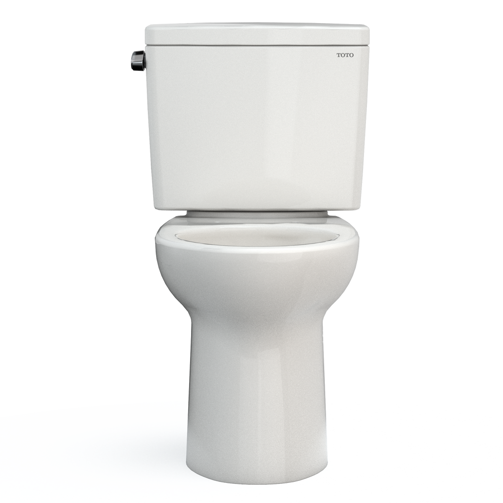 TOTO CST776CEFG#11 Drake Two-Piece Elongated 1.28 Gpf Universal Height Tornado Flush Toilet With Cefiontect - Colonial White