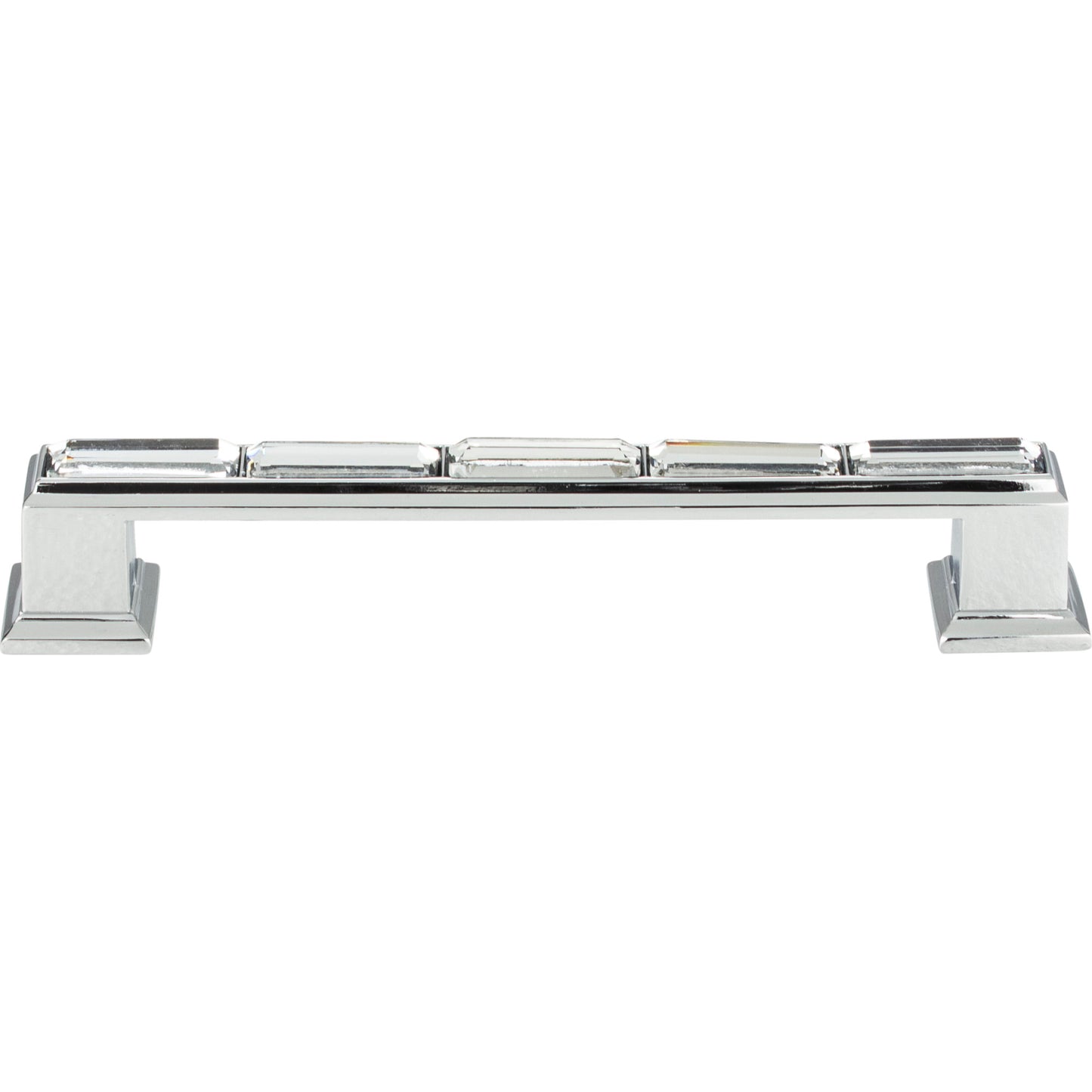 ATLAS 342-CH Legacy Crystal 5 1/16" Center to Center Bar Pull , Polished Chrome