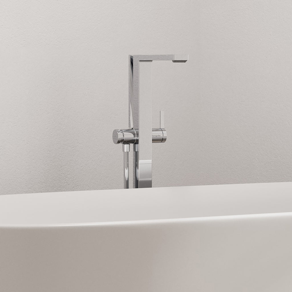 HANSGROHE 73445001 Tecturis E Freestanding Tub Filler with 1.75 GPM Handshower - Chrome