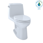TOTO MS854114ELG#01 Eco Ultramax One-Piece Elongated 1.28 Gpf Ada Compliant Toilet With Cefiontect - Cotton White