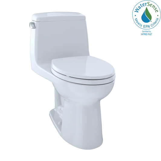 TOTO MS854114ELG#01 Eco Ultramax One-Piece Elongated 1.28 Gpf Ada Compliant Toilet With Cefiontect - Cotton White