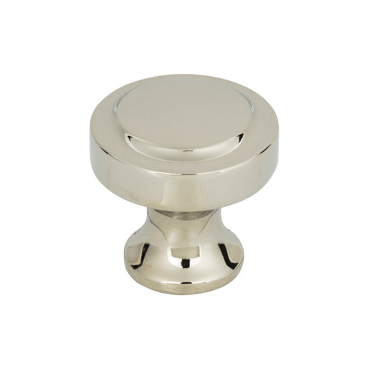 ATLAS A300-PN Bradbury 1 1/4" Diameter Round Knob - Polished Nickel