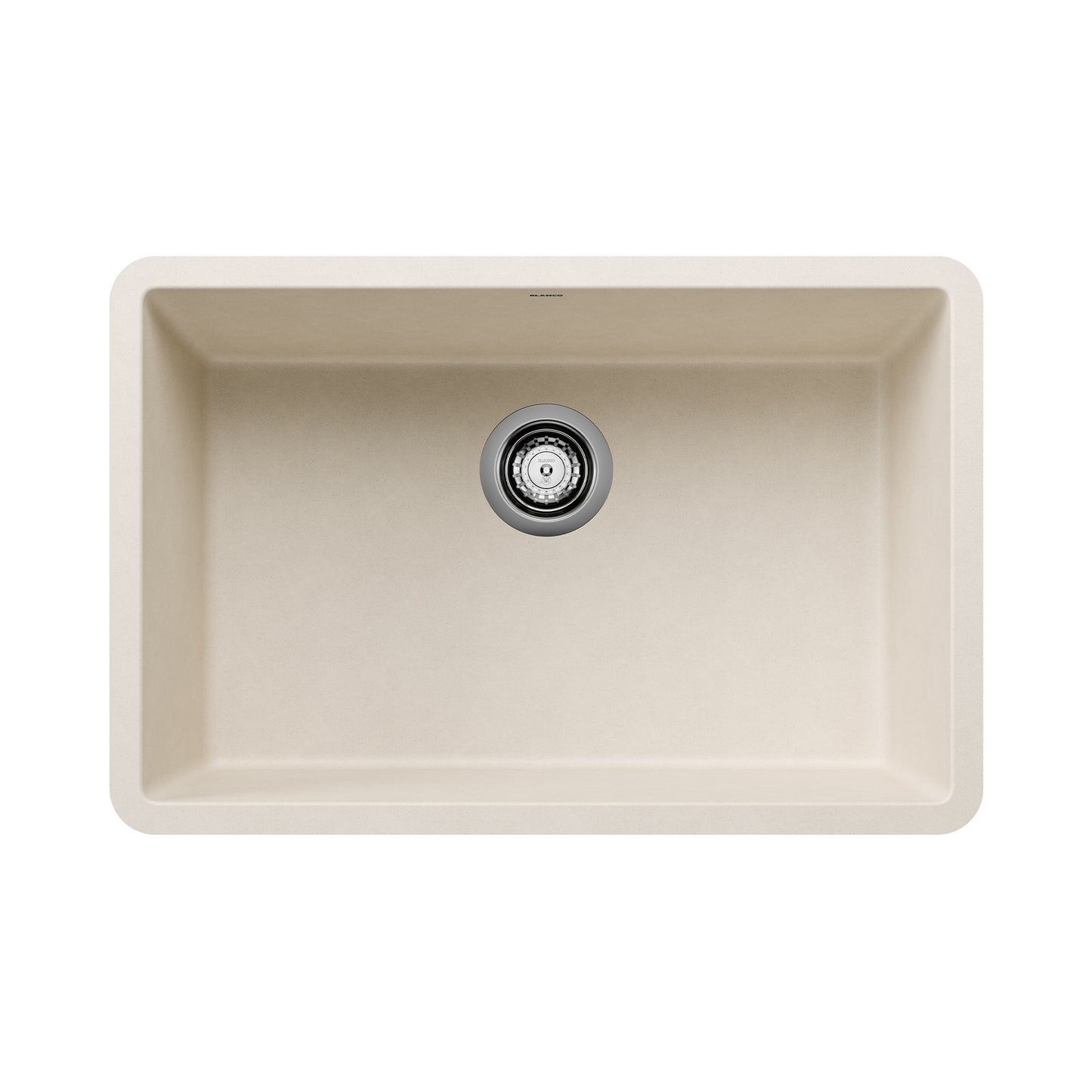 BLANCO 527403 Precis Precis SILGRANIT 27" Single Bowl Undermount Kitchen Sink - Soft White in Soft White