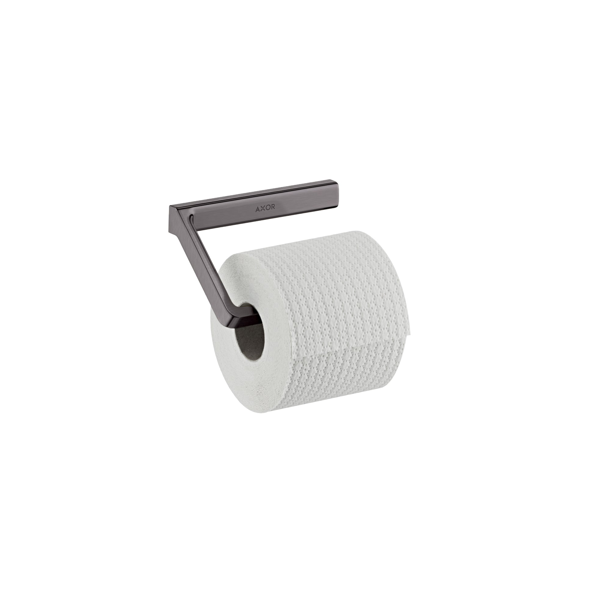 AXOR 42846340 Universal SoftSquare Toilet Paper Holder without Cover - Brushed Black Chrome