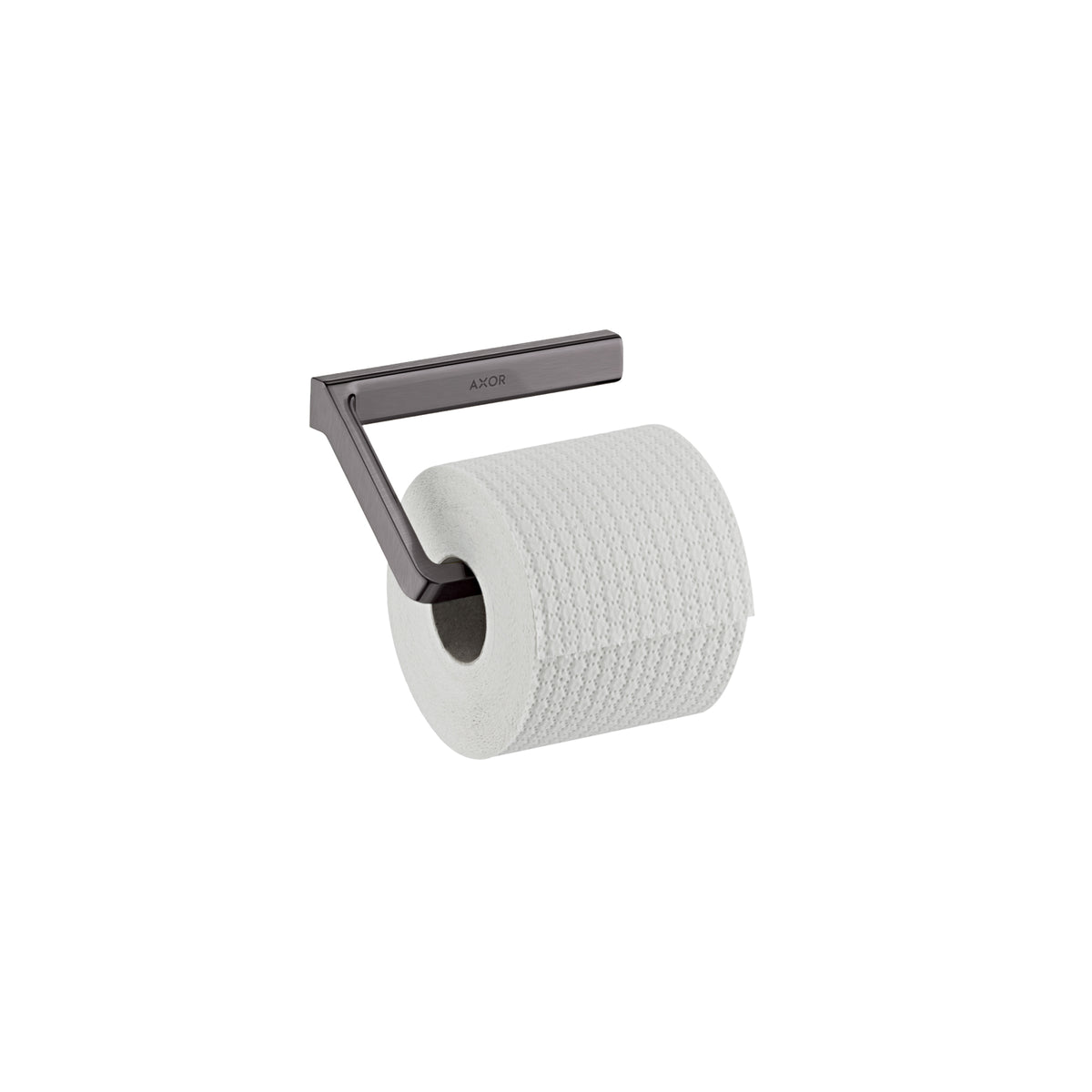 AXOR 42846340 Universal SoftSquare Toilet Paper Holder without Cover - Brushed Black Chrome