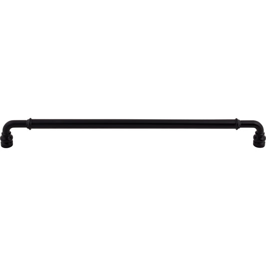 TOP KNOBS TK888BLK Brixton 12" Center to Center Bar Pull - Flat Black