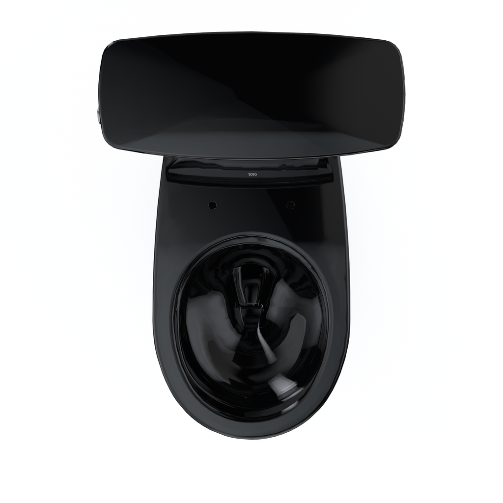 TOTO CST785CEF#51 Drake Transitional Two-Piece Round 1.28 Gpf Universal Height Tornado Flush Toilet - Ebony