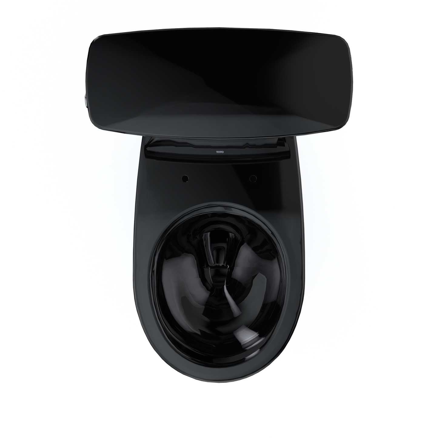 TOTO CST785CEF#51 Drake Transitional Two-Piece Round 1.28 Gpf Universal Height Tornado Flush Toilet - Ebony
