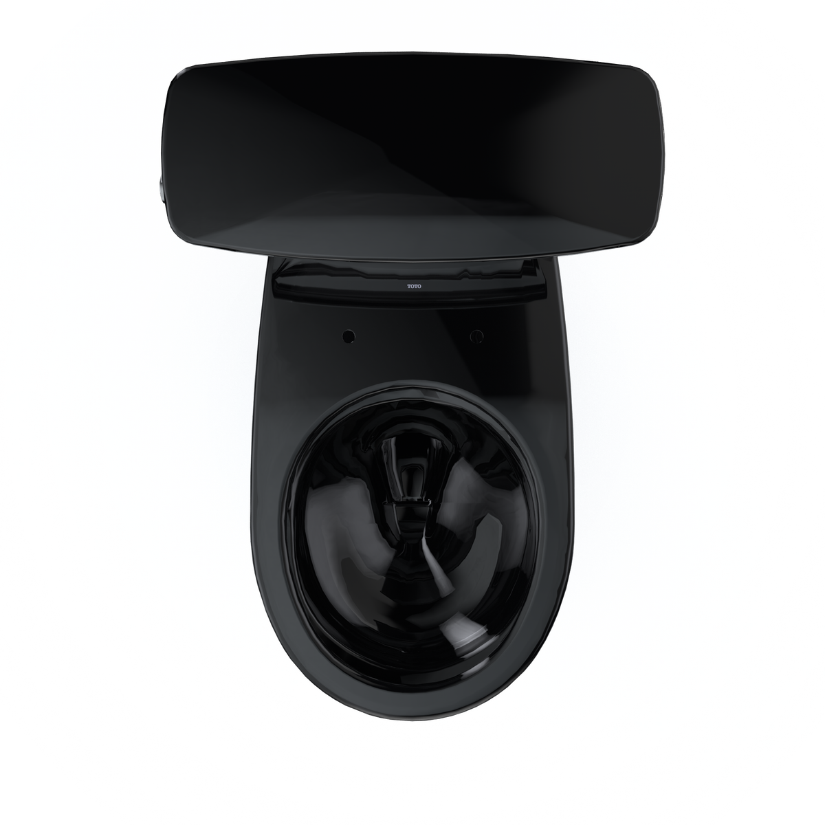 TOTO CST785CEF#51 Drake Transitional Two-Piece Round 1.28 Gpf Universal Height Tornado Flush Toilet - Ebony