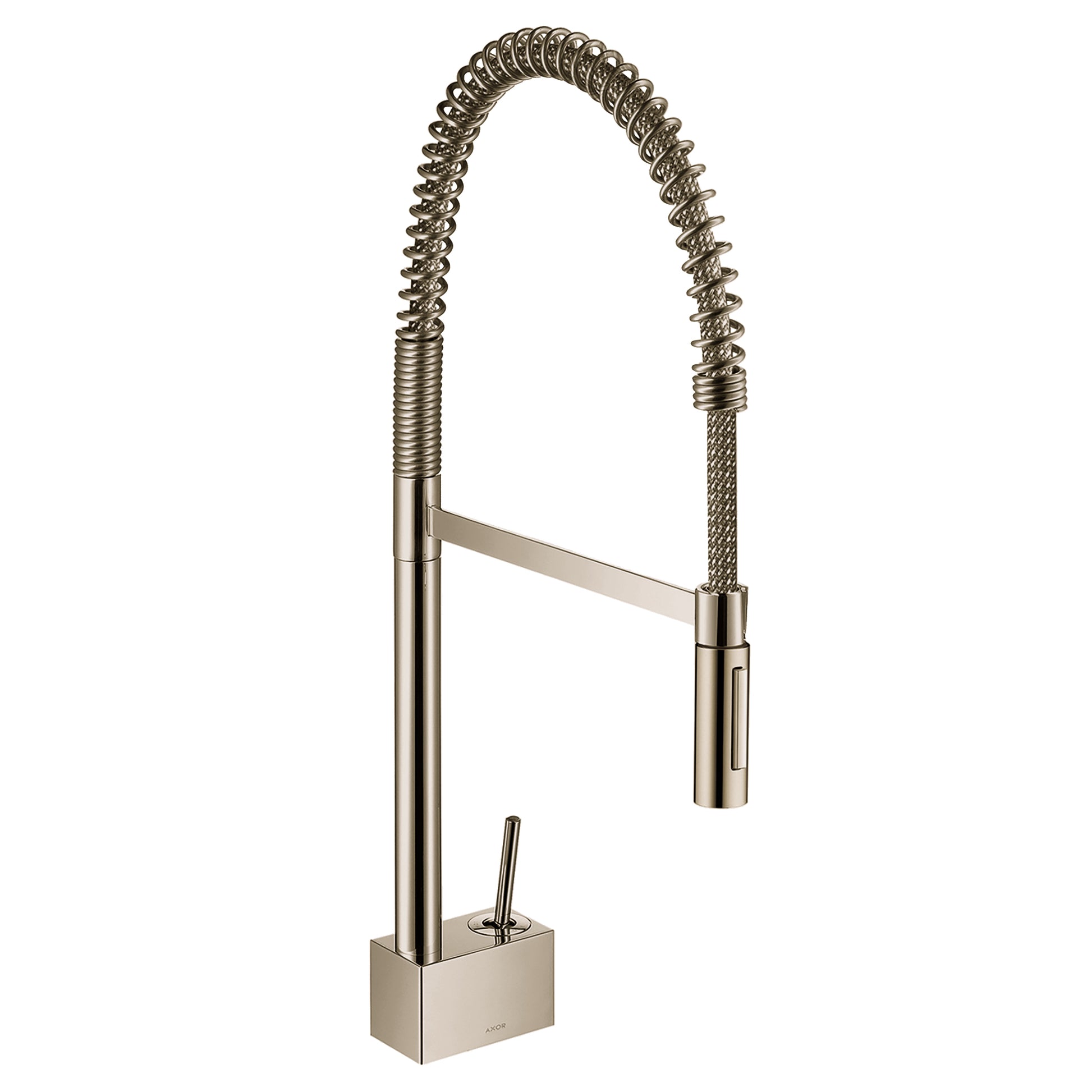 AXOR 10820831 Starck Semi-Pro Kitchen Faucet 2-Spray, 1.75 GPM - Polished Nickel